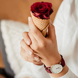 Daniel Wellington Classic Roselyn White Dial Red NATO Strap Watch For Women - DW00100271 Buy Now By Daniel Wellington