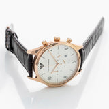Emporio Armani Beta Chronograph White Dial Brown Leather Strap Watch For Men - AR1916 Buy Now By Emporio Armani