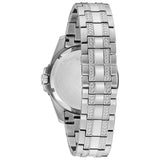 Bulova Crystal Collection Black Dial Silver Steel Strap Watch for Men - 96K104 Buy Now By Bulova