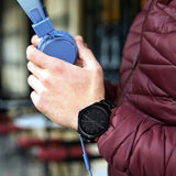 Armani Exchange Hampton Chronograph Black Dial Black Steel Strap Watch For Men - AX2104 Buy Now By Armani Exchange