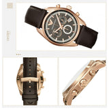 Emporio Armani Chronograph Gray Dial Brown Leather Strap Watch For Men - AR6043 Buy Now By Emporio Armani