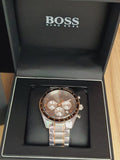 Hugo Boss Trophy Chronograph Grey Dial Silver Steel Strap Watch for Men - 1513634 Buy Now By Hugo Boss