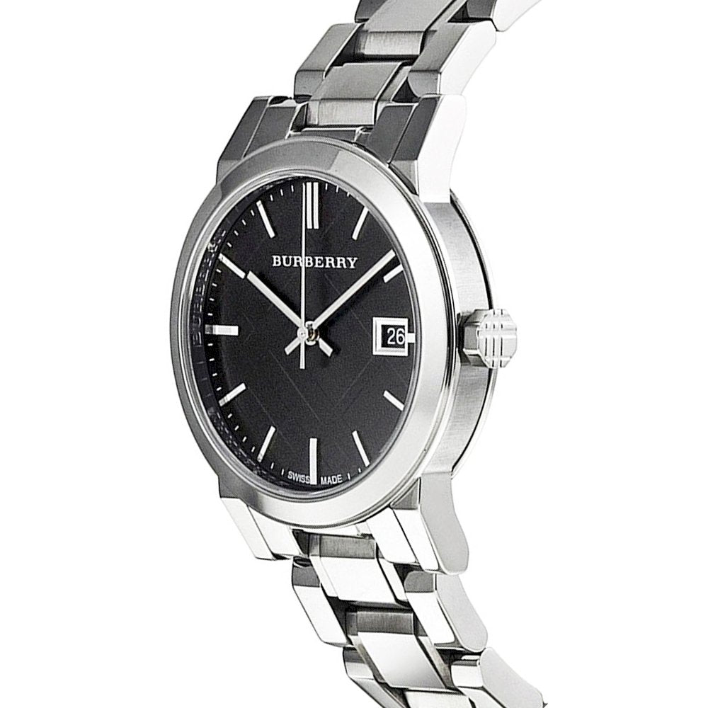 Burberry The City Black Dial Silver Steel Strap Watch for Women - BU9101 Buy Now By Burberry