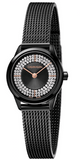Calvin Klein Minimal Diamonds Black Dial Black Mesh Bracelet Watch for Women - K3M2342R Buy Now By Calvin Klein