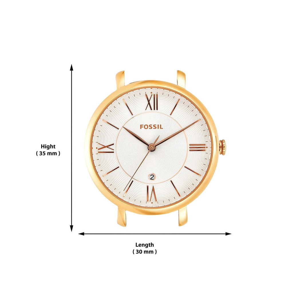 Fossil Jacqueline Mother of Pearl White Dial Gold Mesh Strap Watch for Women - ES4352 Buy Now By Fossil