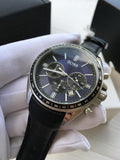 Hugo Boss Driver Sport Chronograph Blue Dial Black Leather Strap Watch for Men - 1513077 Buy Now By Hugo Boss