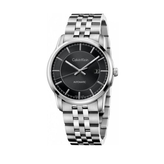 Calvin Klein Infinity Black Dial Silver Steel Strap Watch for Men - K5S34141 Buy Now By Calvin Klein