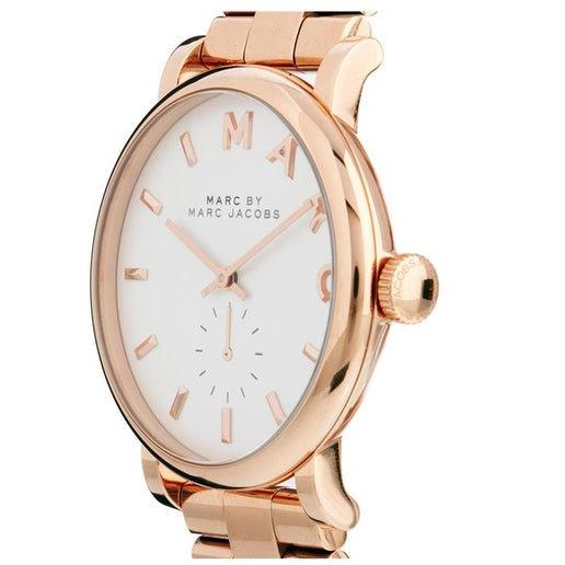 Marc Jacobs Baker White Dial Rose Gold Steel Strap Watch for Women - MBM3244 Buy Now By Marc Jacobs