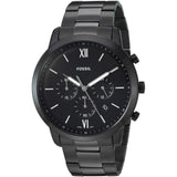 Fossil Neutra Chronograph Black Dial Black Steel Strap Watch for Men - FS5474 Buy Now By Fossil