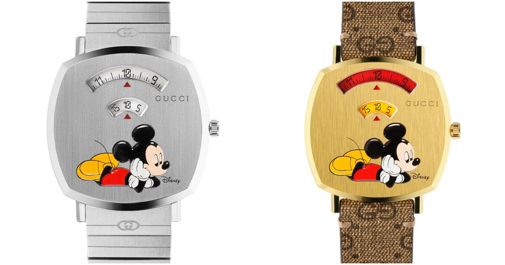 Gucci Grip x Disney Quartz Silver Dial Silver Steel Strap Unisex Watch - YA157419 Buy Now By Gucci