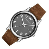 Emporio Armani Luigi Quartz Grey Dial Brown Leather Strap Watch For Men - AR11175 Buy Now By Emporio Armani