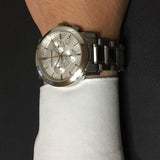 Burberry The City White Dial Silver Steel Strap Watch for Men - BU9750 Buy Now By Burberry