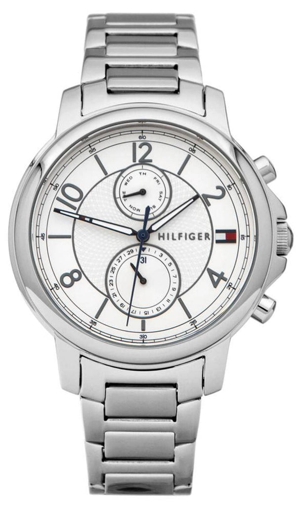 Tommy Hilfiger Claudia White Dial Silver Steel Strap Watch for Women - 1781819 Buy Now By Tommy Hilfiger