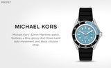 Michael Kors Maritime Three Hand Blue Dial Black Silicone Strap Watch for Men - MK9167 Buy Now By Michael Kors