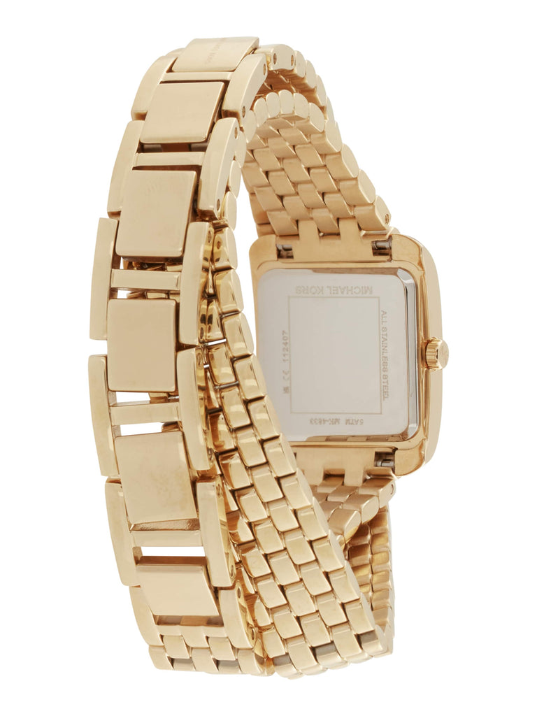 Michael Kors Emery Pave Double Wrap White Dial Gold Steel Strap Watch for Women - MK4833 Buy Now By Michael Kors