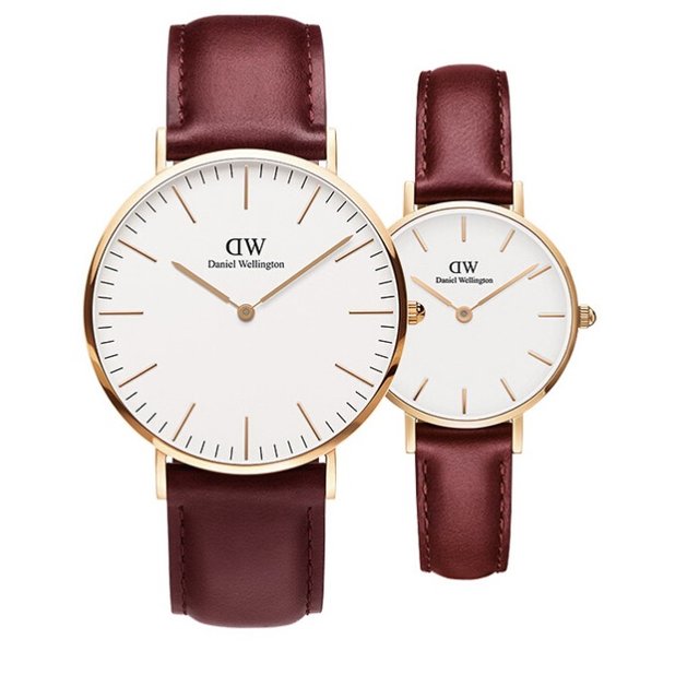 Daniel Wellington Classic Suffolk White Dial Brown Leather Strap Watch For Women - DW00100120 Buy Now By Daniel Wellington