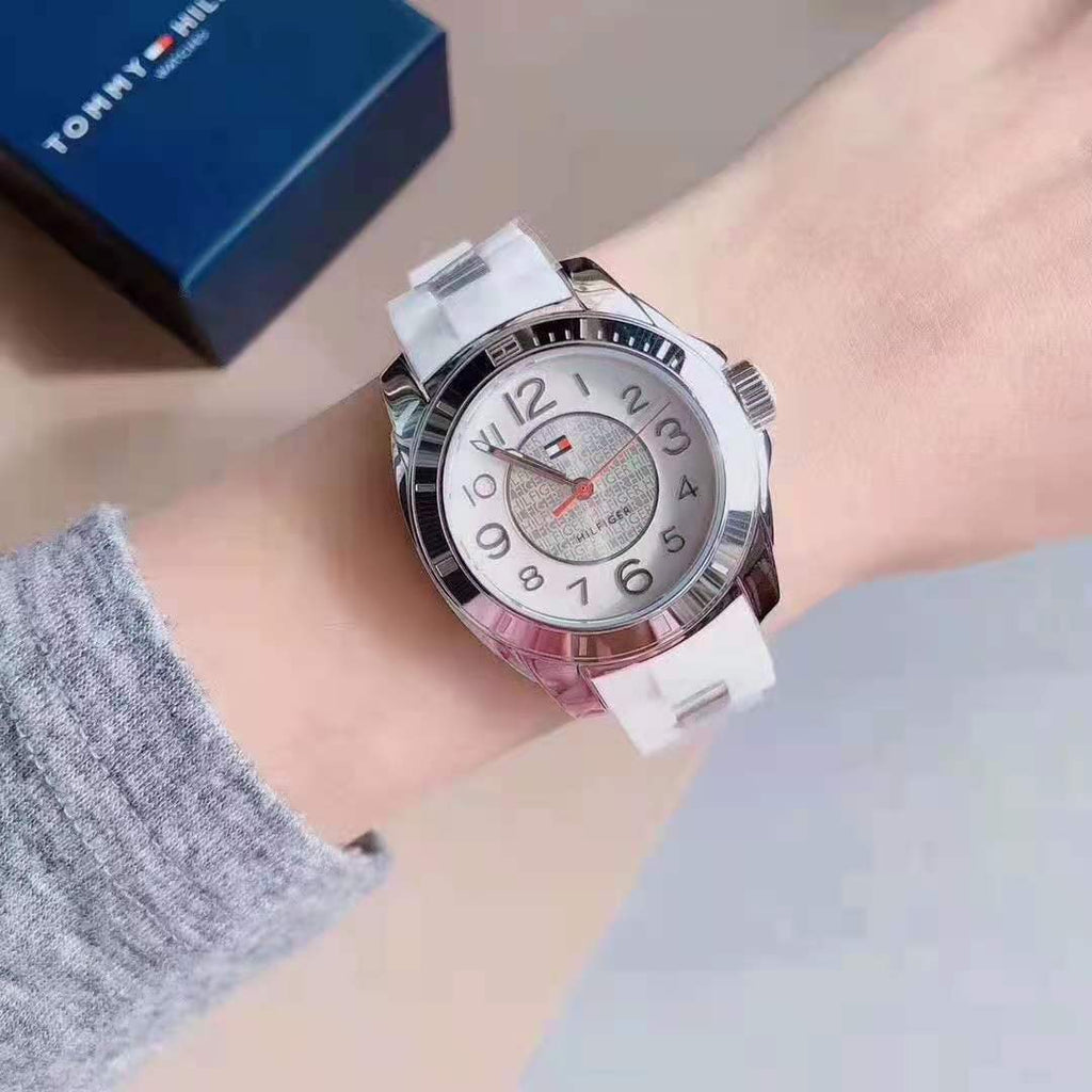 Tommy Hilfiger K2 White Dial White Rubber Strap Watch for Women - 1781306 Buy Now By Tommy Hilfiger