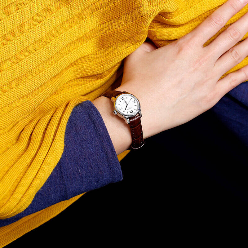 Tissot Le Locle Automatic Lady Silver Dial Brown Leather Strap Watch For Women - T41.1.113.77 Buy Now By Tissot