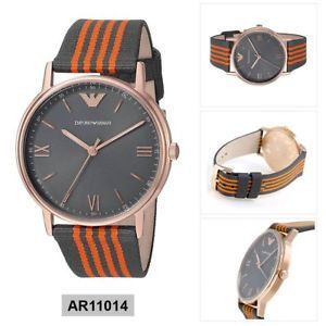 Emporio Armani Kappa Quartz Grey Dial Two Tone Nylon Strap Watch For Men - AR11014 Buy Now By Emporio Armani