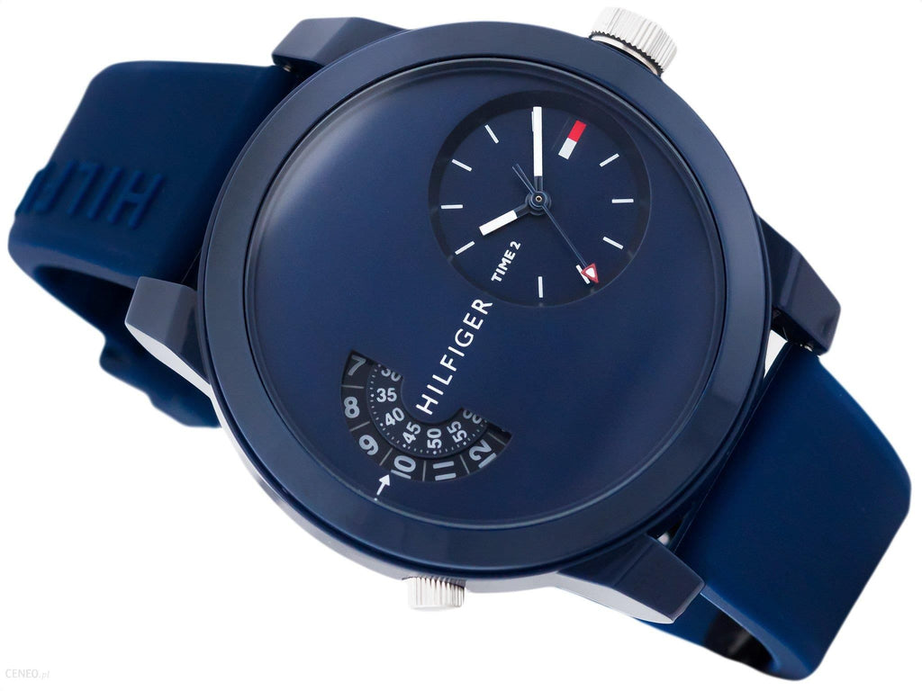 Tommy Hilfiger Denim Blue Dial Blue Rubber Strap Watch for Men - 1791556 Buy Now By Tommy Hilfiger