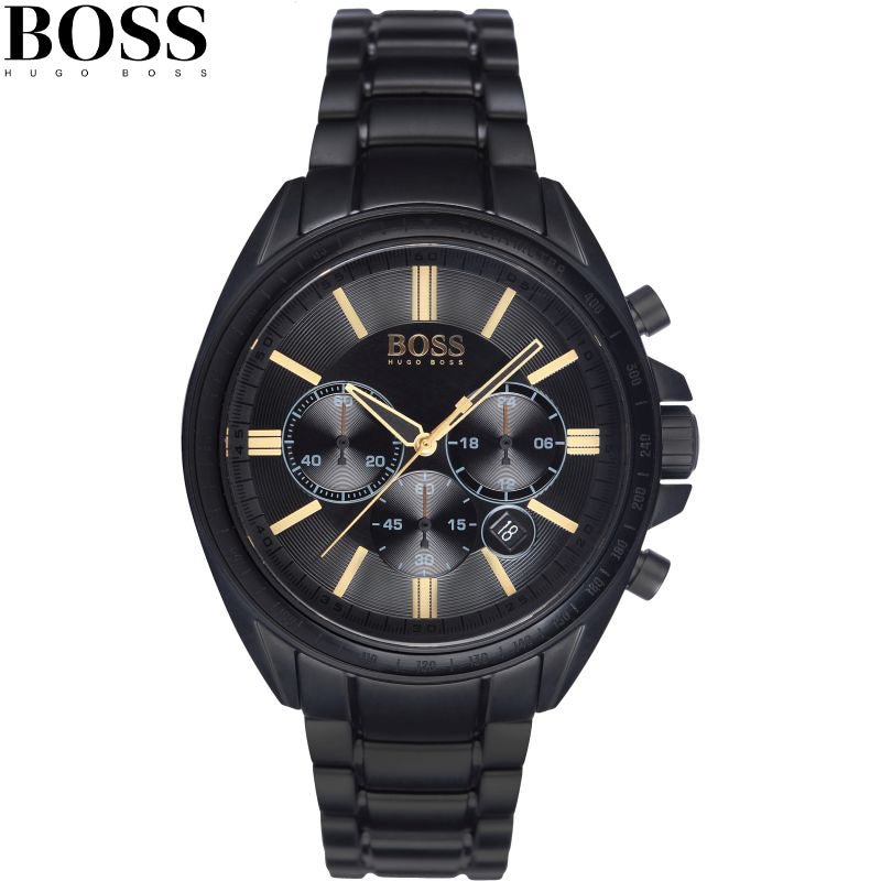 Hugo Boss Driver Black Dial Black Steel Strap Watch for Men - 1513277 Buy Now By Hugo Boss