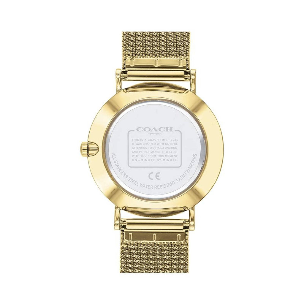 Coach Perry Gold Dial Gold Mesh Bracelet Watch for Women - 14503342 Buy Now By Coach