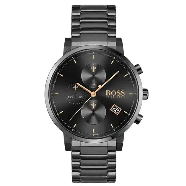 Hugo Boss Integrity Black Dial Black Steel Strap Watch for Men - 1513780 Buy Now By Hugo Boss