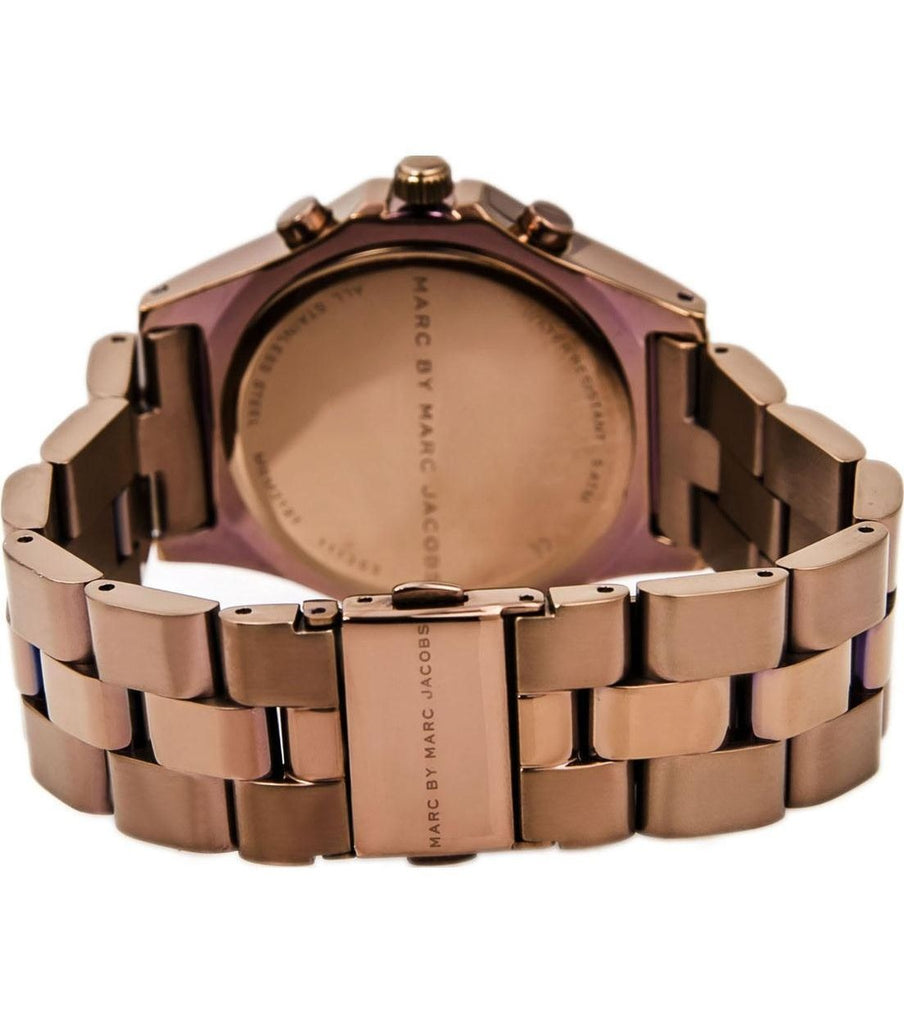 Marc Jacobs Blade Chronograph Brown Dial Brown Steel Strap Watch for Women - MBM3121 Buy Now By Marc Jacobs