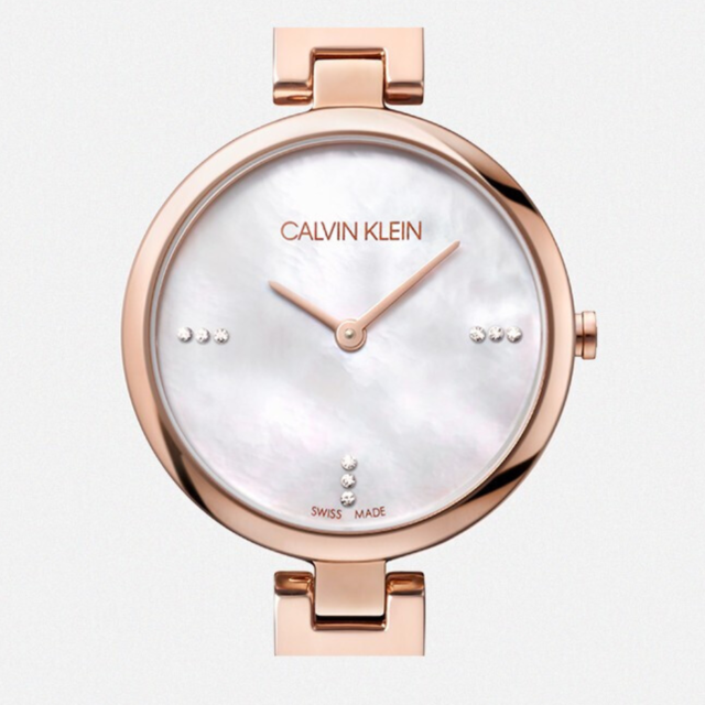 Calvin Klein Authentic Mother of Pearl Dial Rose Gold Mesh Bracelet Watch for Women - K8G2362G Buy Now By Calvin Klein