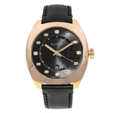 Gucci GG2570 Quartz Black Dial Black Leather Strap Watch For Men - YA142309 Buy Now By Gucci