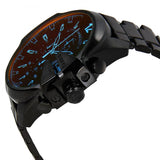 Diesel Mega Chief Chronograph Black Dial Black Steel Strap Watch For Men - DZ4318 Buy Now By Diesel