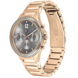 Tommy Hilfiger Eve Chronograph Quartz Grey Dial Rose Gold Steel Strap Watch For Women - 1782277 Buy Now By Tommy Hilfiger