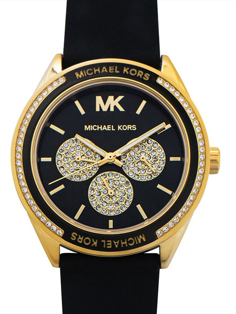 Michael Kors Quartz Black Dial Black Silicone Strap Watch For Women - MK6944 Buy Now By Michael Kors