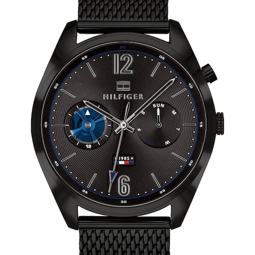 Tommy Hilfiger Deacon Analog Black Dial Black Mesh Bracelet Watch for Men - 1791547 Buy Now By Tommy Hilfiger