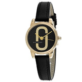 Marc Jacobs Corie Black Dial Black Leather Strap Watch for Women - MJ1580 Buy Now By Marc Jacobs