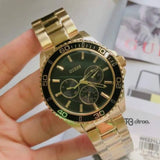 Guess BFF Multifunction Black Dial Gold Steel Strap Watch for Women - W0231L3 Buy Now By Guess