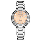 Citizen Eco Drive Mother of Pearl Dial Silver Steel Strap Watch For Women - EM0331-52W Buy Now By Citizen