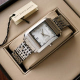 Burberry Heritage Diamond White Dial Silver Stainless Steel Strap Watch for Women - BU1583 Buy Now By Burberry