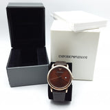 Emporio Armani Luigi Classic Brown Dial Brown Leather Strap Watch For Men - AR2503 Buy Now By Emporio Armani