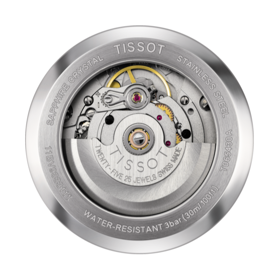 Tissot Automatics III Steel White Dial Brown Leather Strap Watch For Men - T065.430.16.031.00 Buy Now By Tissot