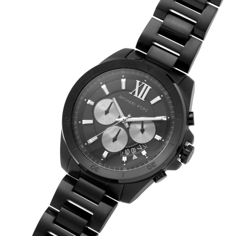 Michael Kors Brecken Chronograph Black Dial Black Steel Strap Watch For Men - MK8858 Buy Now By Michael Kors