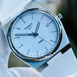 Tissot PRX 40 White Dial White Rubber Strap Watch For Men - T137.410.17.011.00 Buy Now By Tissot
