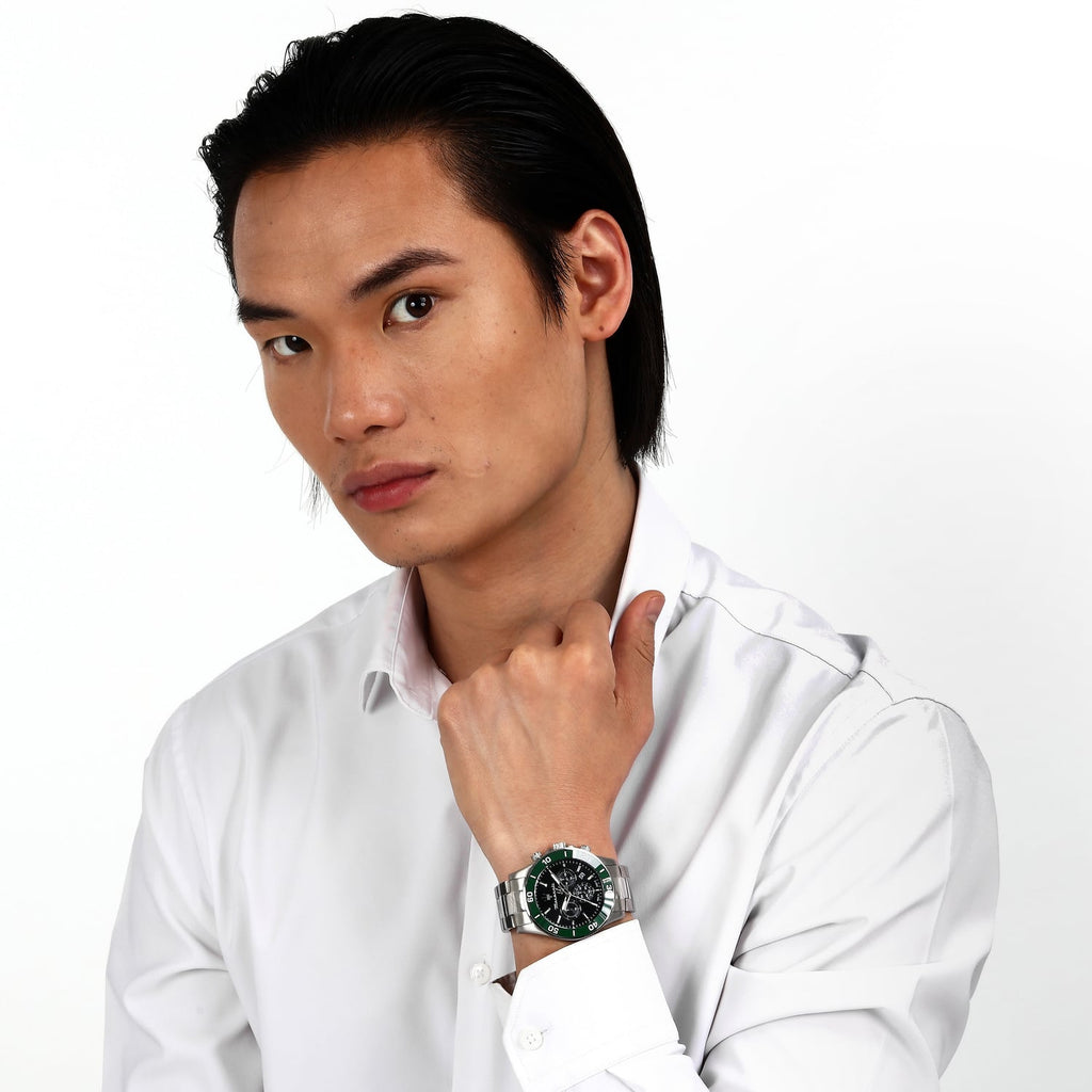 Maserati Competizione Chronograph Black Dial Silver Steel Strap Watch For Men - R8873600008 Buy Now By Maserati