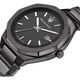 Maserati Stile Quartz Black Dial Black Steel Strap Watch For Men - R8853142001 Buy Now By Maserati