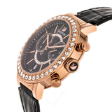 Swarovski Citra Sphere Chronograph Black Dial Black Leather Strap Watch for Women - 5055209 Buy Now By Swarovski