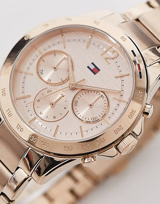 Tommy Hilfiger Haven Chronograph Rose Gold Dial Rose Gold Steel Strap Watch For Women - 1782197 Buy Now By Tommy Hilfiger