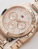 Tommy Hilfiger Haven Chronograph Rose Gold Dial Rose Gold Steel Strap Watch For Women - 1782197 Buy Now By Tommy Hilfiger