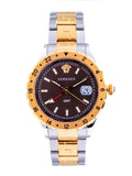 Versace Hellenyium Quartz Brown Dial Two Tone Steel Strap Watch For Men - V11040015 Buy Now By Versace