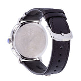 Versace V-Circle Black Manifesto Courage Quartz Silver Dial Black Leather Strap Watch for Men - VBQ080017 Buy Now By Versace