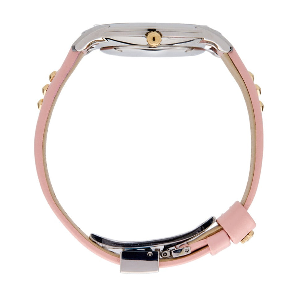 Versace Audrey Quartz White Dial Pink Leather Strap Watch for Women - VELR00119 Buy Now By Versace